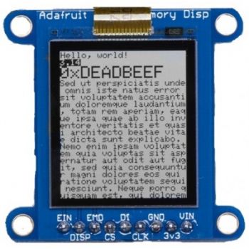Adafruit SHARP Memory Display Breakout - 1.3" 168x144 Monochrome