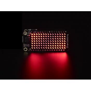 Adafruit 15x7 CharliePlex LED Matrix Display FeatherWing - Red