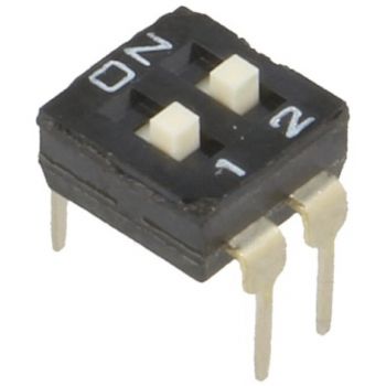 DIP Switch - 2 Position (Low Profile)