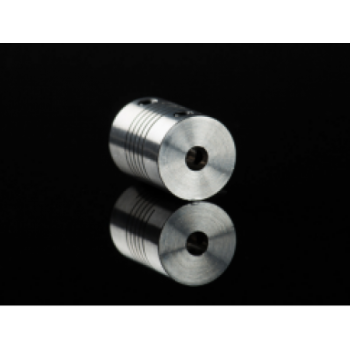 Aluminum Flex Shaft Coupler - 6.35mm to 6mm