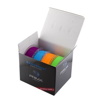 EasyPrint PLA Value Pack Neon - 1.75mm - 4x500g - Blue, Green, Orange, Purple
