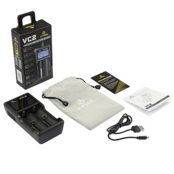 Φορτιστής για Μπαταρίες Li-Ion 2x18650 0.1-0.5A USB - XTAR VC2