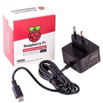 Power Supply 5V 3A - Raspberry Pi 4 Official (Black)