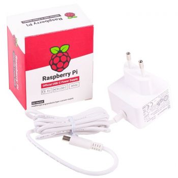 Τροφοδοτικό 5V 3A για Raspberry Pi 4 Λευκό (Γνήσιο)