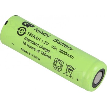 Μπαταρία Επαναφορτιζόμενη AA 1.2V 1800mAh