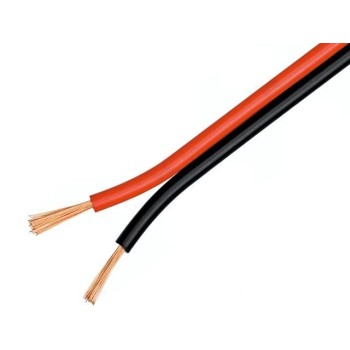 Wire 2x0.5mm2 Black-Red - 1m