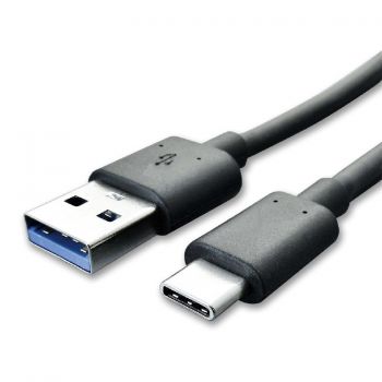 Καλώδιο USB A Αρσενικό σε C Αρσενικό - 1m Μαύρο