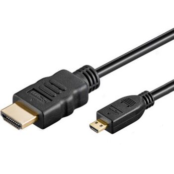 Καλώδιο HDMI 1.4 σε Micro HDMI 1m Μαύρο