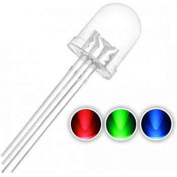 Clear LED - RGB 10mm (Common Anode)
