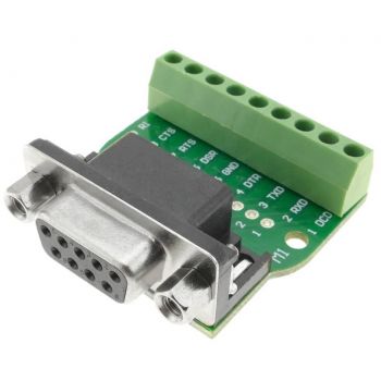 DB9 Female Screw Terminal to RS232/RS485 Conversion Board