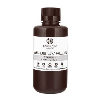 PrimaCreator Value Tough UV Resin - 500ml - Light Grey