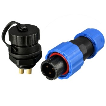 Waterproof Connector IP68 13mm 3-Pin - Set