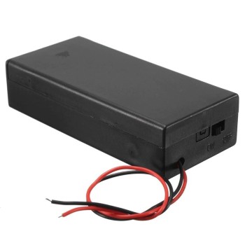 Battery Holder 2x18650 - with Wires & Switch