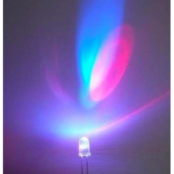 LED Διάφανο 5mm RGB 30° - 7 Colour Changing