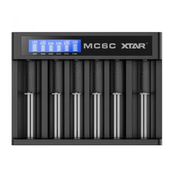 Φορτιστής για Μπαταρίες Li-Ion 6-slot USB - XTAR MC6C