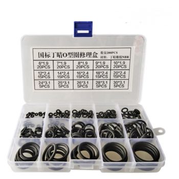 O-ring NBR Assortment Kit Black - 200pcs