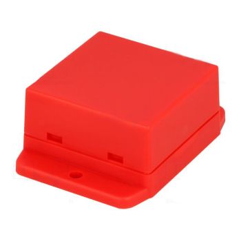 Κουτί Κατασκευών 50x50x27mm - ABS Κόκκινο (Gainta NUB505027RD)
