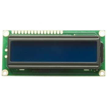 Basic 16x2 Character LCD - White on Blue 5V (EU Characters)