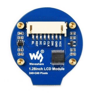 Round LCD Display 1.28" 240x240 IPS, SPI interface