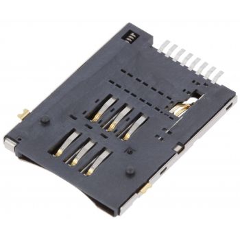 Connector For SIM Card SMD - Push-Push