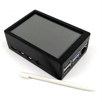 Pi Display 3.5" 480x320 Resistive Touchscreen with Case for Raspberry 4