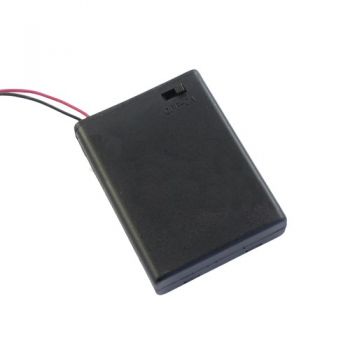 Battery Holder 4xAΑΑ BH7-4003 - with Wires  & Switch