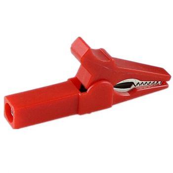Crocodile Clip 32A Socket 4mm - Red