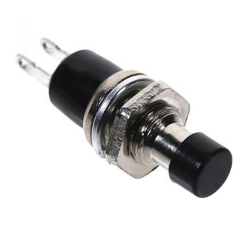 Push Button Small 7mm - Momentary Black