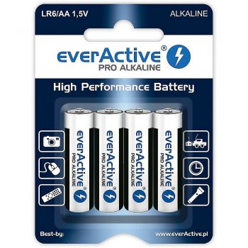 Μπαταρία everActive Alkaline LR06 1.5V AA (4pack) - 3000mAh