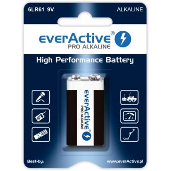 Μπαταρία everActive Alkaline Pro 9V