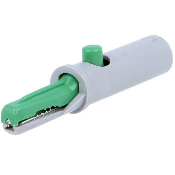 Crocodile Clip 60VDC 6A Socket 4mm - Green