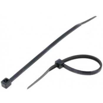 Cable Tie 200mm/2.5mm Black - 100pcs