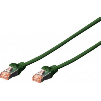 Καλώδιο Δικτύου S/FTP Cat 6a 0.5m Πράσινο