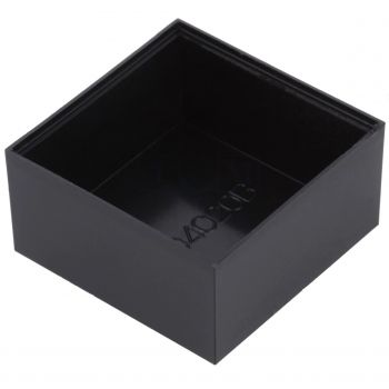 Κουτί Πόντισης 40x40x20mm Μαύρο - ABS