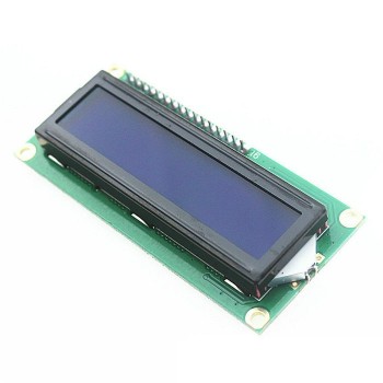 Basic 16x2 Character LCD - White on Blue 5V (with Centered Headers)