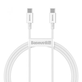 USB-C Cable Male to USB-C Male 100W - 1m Superior White