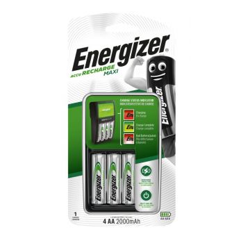 Φορτιστής για Μπαταρίες Energizer Maxi + 4x AA 2000mAh