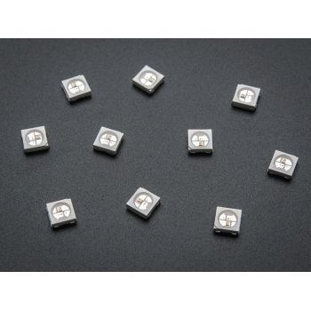 WS2812B 5050 RGB LED with Integrated Driver Chip - 10 Pack
