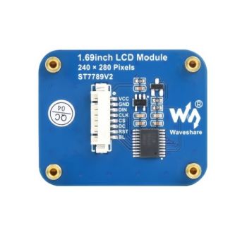 Rounded Corners LCD Display 1.69" 240x280 IPS, SPI interface