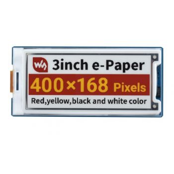 e-Paper Display Module 3" 400x168 (Red/Yellow/Black/White)