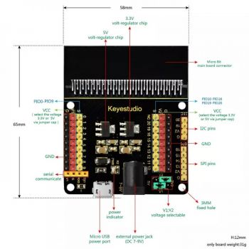 Keyestudio Micro:bit Sensor Shield v2