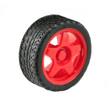 Rubber Wheel 66x26mm - Red