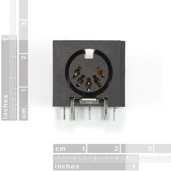 MIDI Connector - Female Right Angle