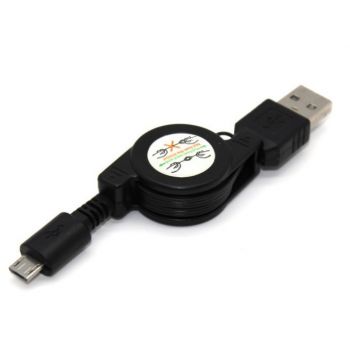 Καλώδιο USB Mini - USB A Αρσενικό 0.8m (Roll-up)
