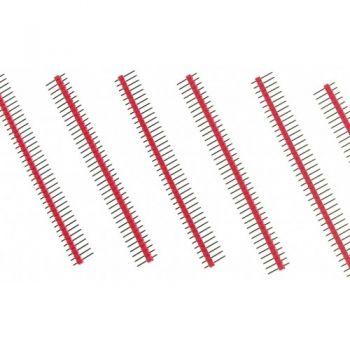 Pin Header 1x40 Male 2.54 mm Red