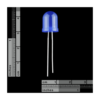 LED Diffused 10mm Μπλε