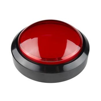Big Dome Push Button - Red