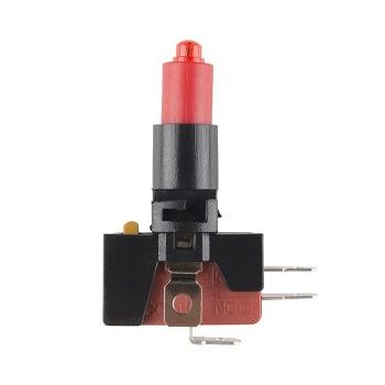 Big Dome Push Button - Red 100mm