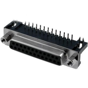 D-SUB Connector Female 25-pin 90 Degree]