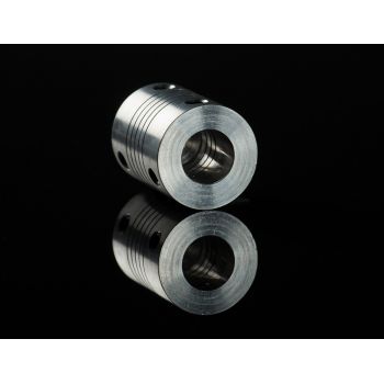 Aluminum Flex Shaft Coupler - 6mm to 6mm